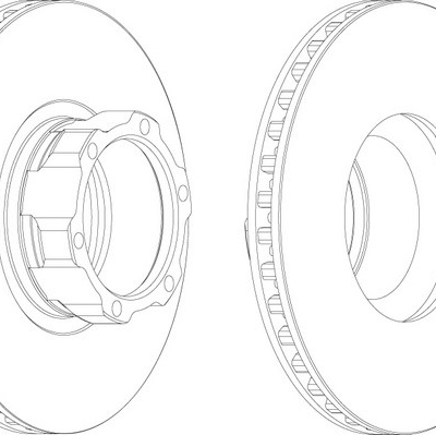 DISQUE DE FREIN MERCEDES T2-LN1 - VARIO